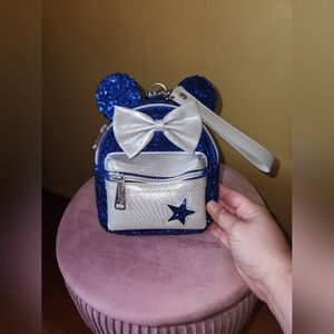 Blue and Silver Loungefly Wristlet